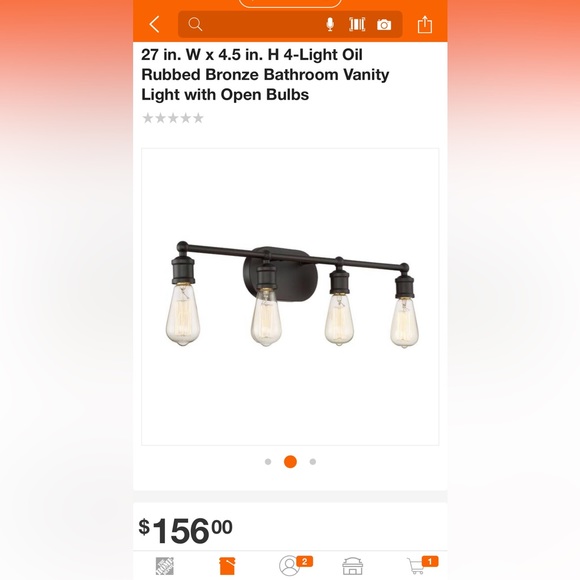 Meridian Bronze vanity light New In Box - Picture 1 of 13